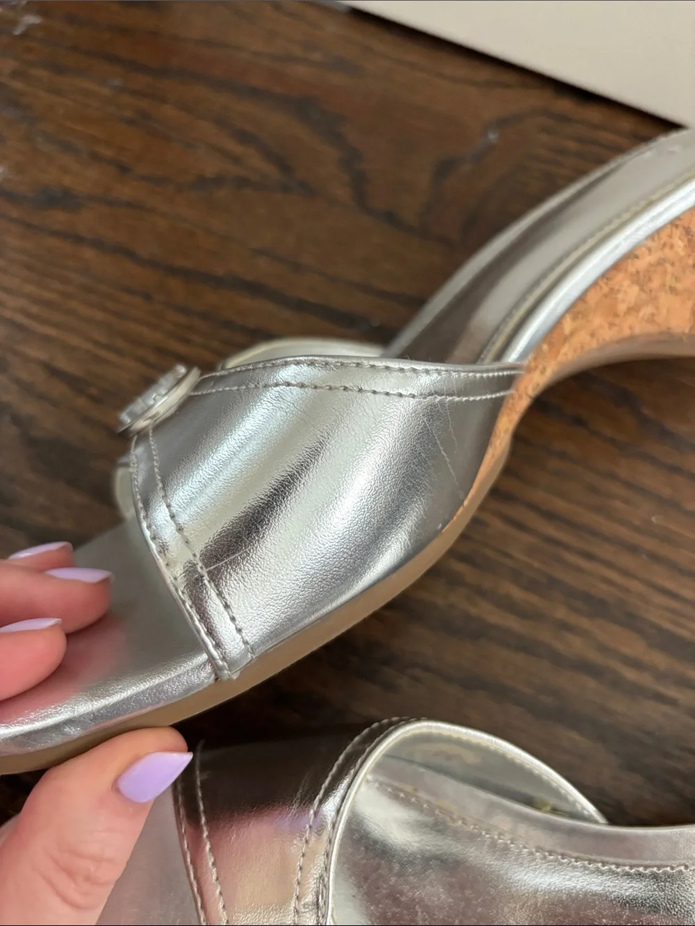 Mango metallic silver